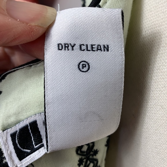 Carole Little Light green with Black Floral Embroidered Tank Dress - Size 8 - Picture 7 of 9